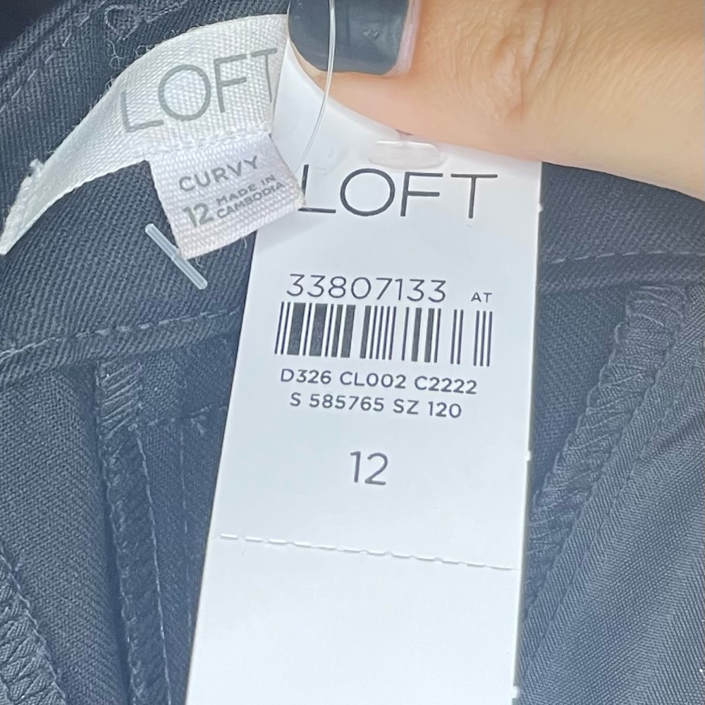 Loft size 12, curvy black pants